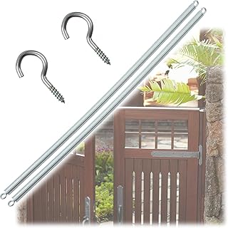 Wood Screen Closer Extension Spring for Prime-Line SP 9642 Screen Door Spring, Screen Door Closer Spring Steel Construction, Nickel Plated Finish, Enclosed Double Loop, 2- Pack