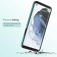 Vista 5 de Korecase Funda tipo cartera para Samsung Galaxy S9 Plus con ranura para tarjetas, funda de piel sintética con tapa para mujer, funda protectora a