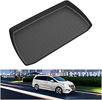 KIWIMASTER Cargo Mat for 2018-2026 Honda Odyssey - Custom Fit All-Weather TPE Rear Trunk Liner, Black