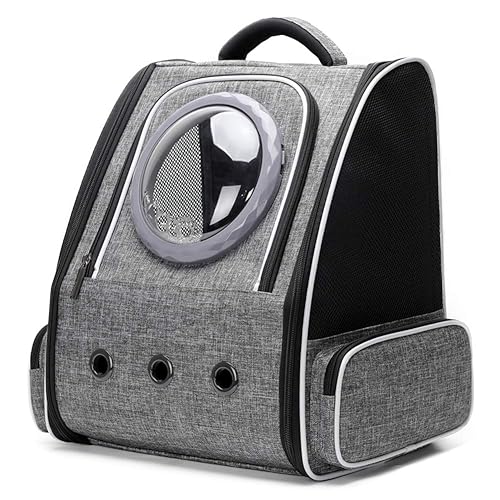 Sac à Dos à Bulles pour Chat, Capsule Spatiale, Astronaute,