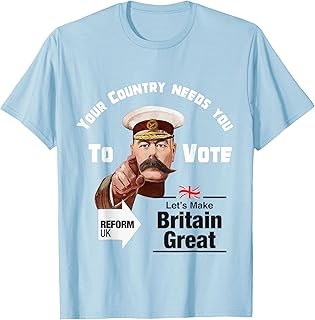Reform UK Party Nigel Farage election support T-Shirt