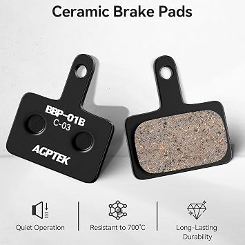 AGPTEK Bike Brake Pads, Compatible with TRP Tektro Shimano Deore Br MTB