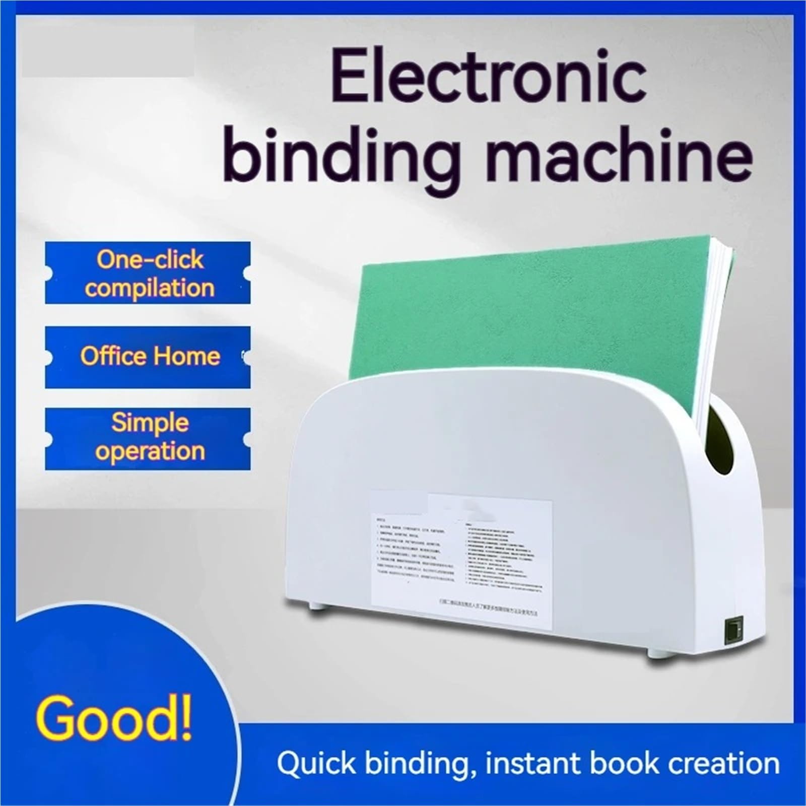 Bindemaschine, Heißschmelz-Bindemaschine, Bandversiegelung, Heißschmelzklebstoff, elektronische Installationsmaschine, maximale Breite von 33 mm