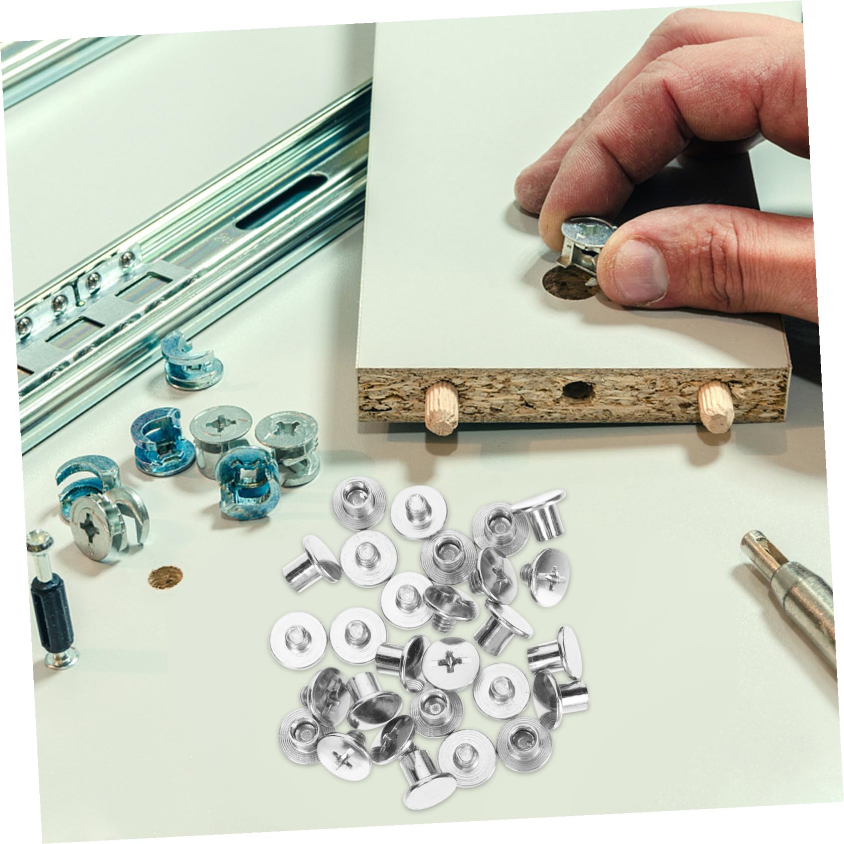 SOLUSTRE 5sätze Binding Screw Assortment Für Scrapbooking Und Fotoalben Nickelbeschichtete Schrauben Längen Für Projekte Und Lederarbeiten