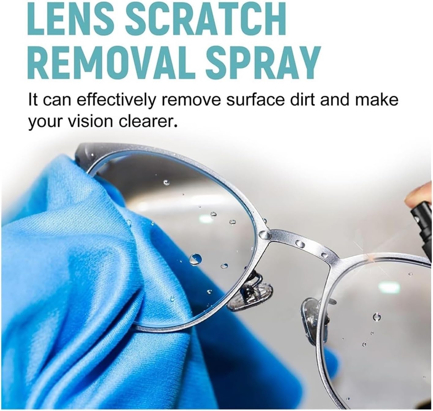 Eyeglass Lens Scratch Remover Spray, Glasses Lens Scratch Remover Spray, Scratch Remover For Sunglasses, Scratch Remover For Eyeglasses, Eyeglass Cleaning Tools For Lenses Screens ( Color : 1 set , Si