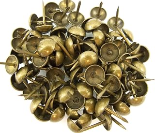 C.S. Osborne Natural French Nail Tacks Antique Brass 100pk