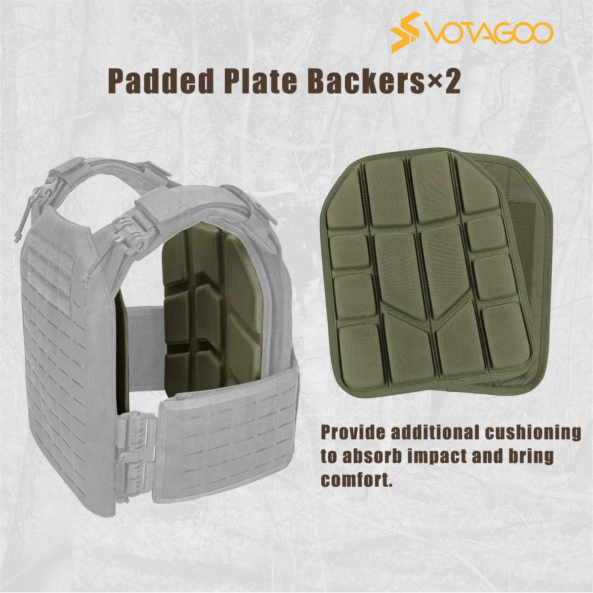 VOTAGOO GEAR Taktische Weste, Schnellverschluss, leichte Airsoft-Weste, verstellbare Gewichtsweste für Outdoor-Jagdtraining