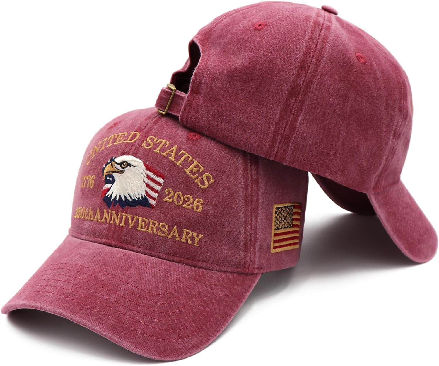 250 Anniversary USA Hat Embroidered Adjustable 250 Anniversary USA Hat,Patriotic Bald Eagle Baseball Cap for Men Women Gifts - Image 7