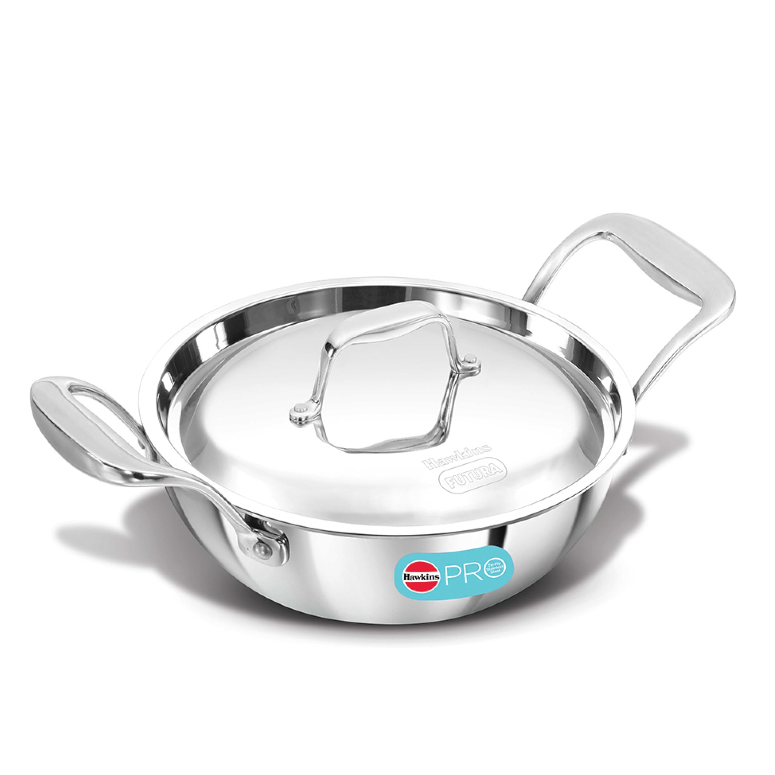 Hawkins Pro 6L Deep Fry Pan - Triply Stainless Steel -12