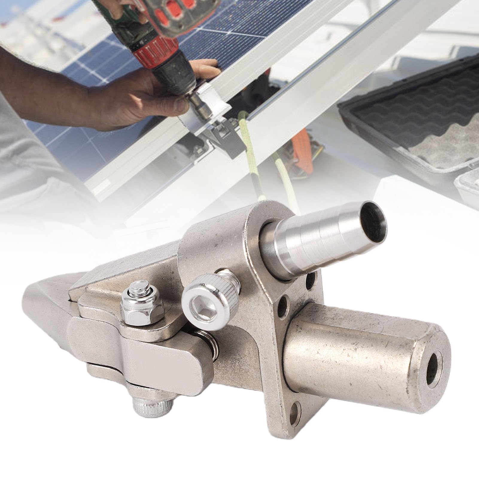 Mandril de máquina de tornillo de bloqueo automático, boquilla modular de cambio rápido de acero inoxidable de 5 mm Boquilla de sujeción de máquina de tornillo de mano para