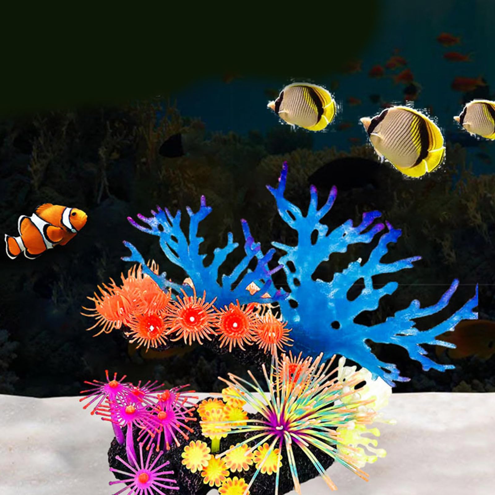 Coralli artificiali, decorazione per acquari e acquari sott'acqua, decorazione per acquari