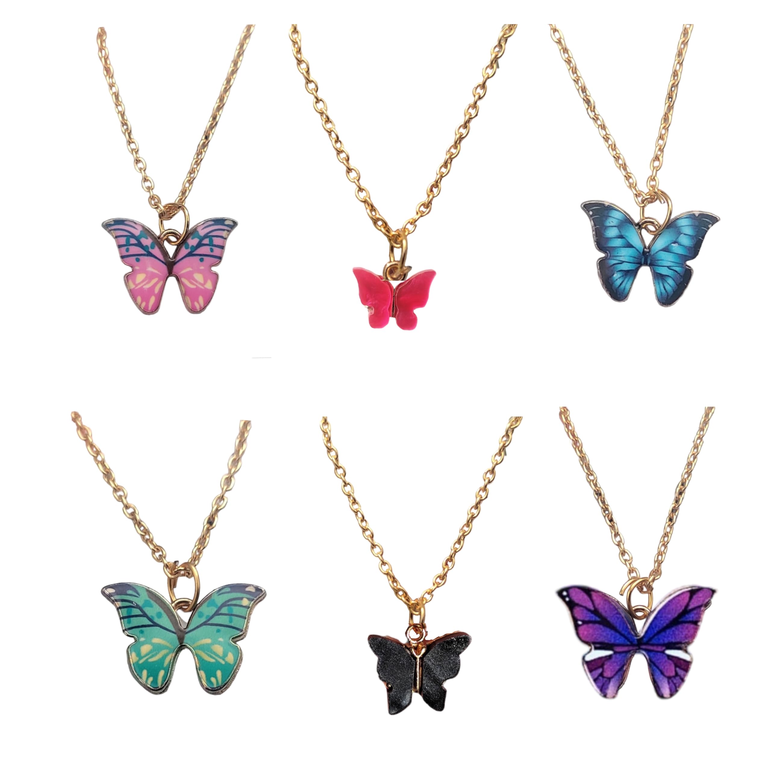 SIRANI, PACK OF 6 BEAUTIFUL PENDANT CHARM NECKLACE OF DIFFERENT BUTTERFLY DESIGN FOR WOMEN AND GIRLS| GIFT FOR ANIVERSARY|BIRTHDAY (B0C6MWFGB3) Amazon Price History, Amazon Price Tracker