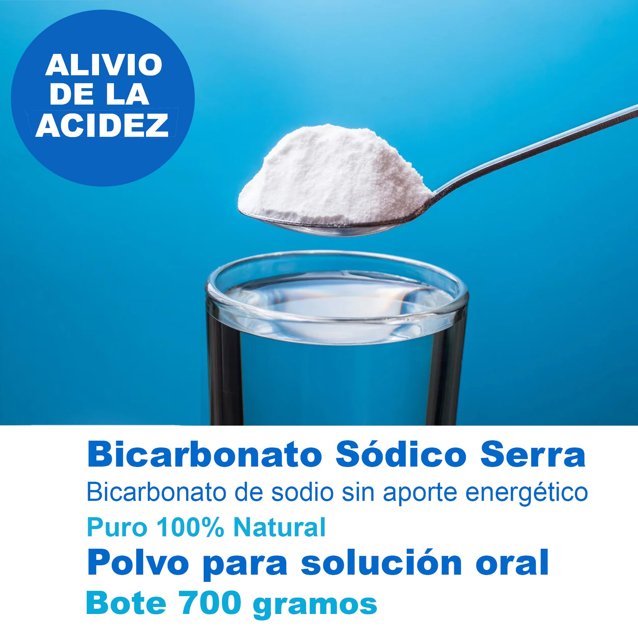 Bicarbonato de sodio alimenticio 700 gramos Serra puro 100% Natural