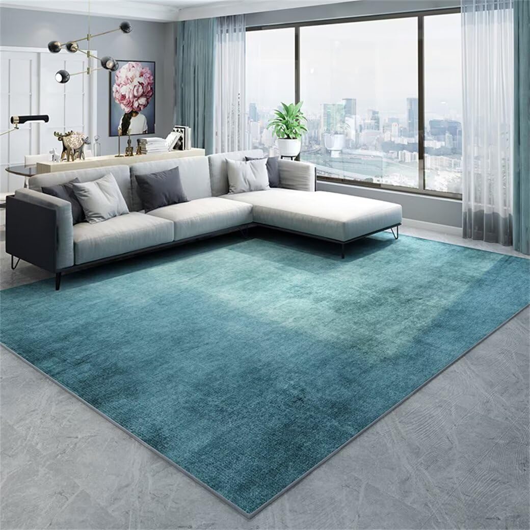 Tapis de couloir vert 60x110 cm lavable et moderne pour salle à manger