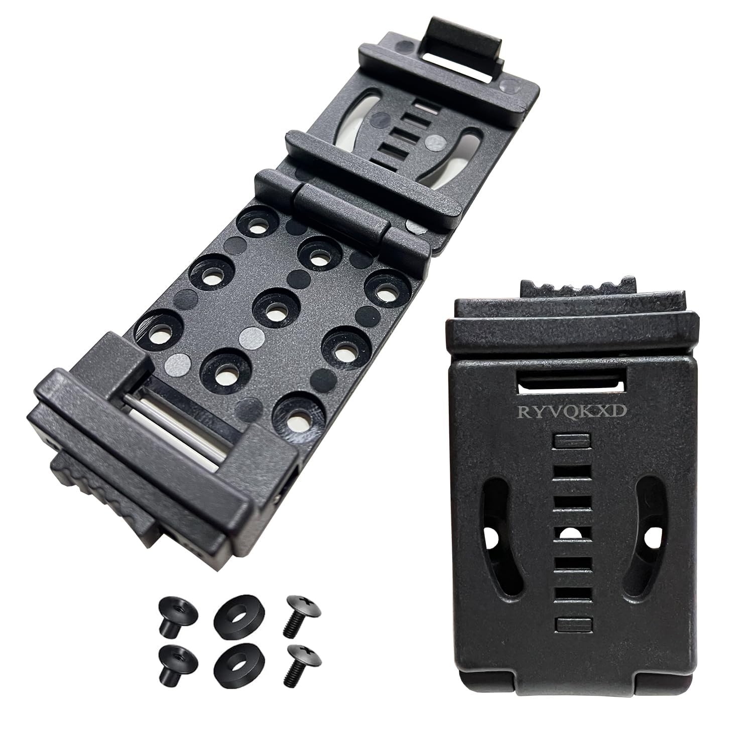 Tactical Belt Clip Outdoor Knife Blade Lock with Screws, Holster Tactical Belt Buckle Kydex Belt Clip Universal Utility EDC Clip Camping DIY Clip Gun Holsters with Hardware