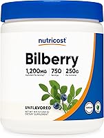 Vista 1 de Nutricost Arándano en polvo 8.82 oz - Sin gluten y sin OMG