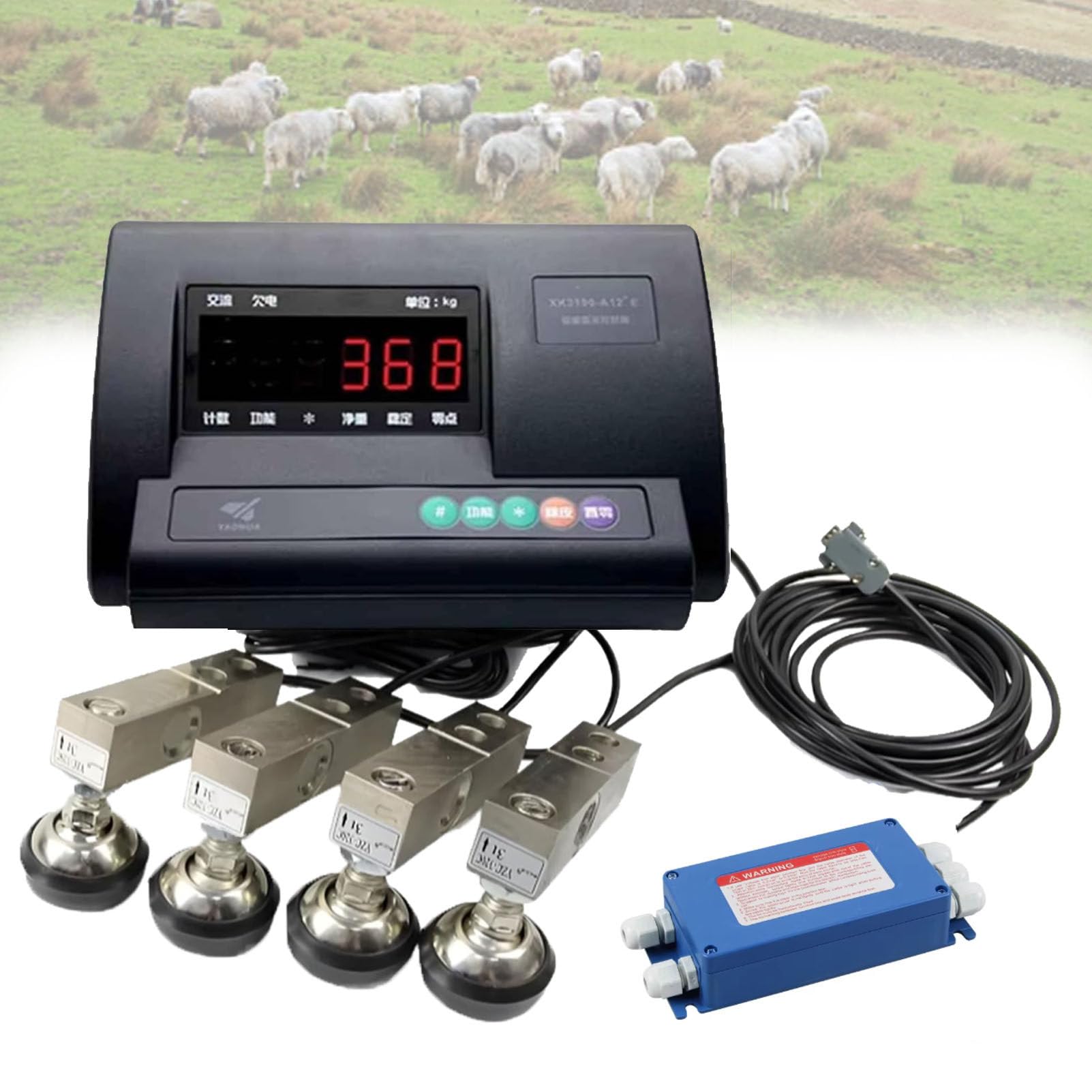 Kit de balance pour bétail haute précision 3t robuste pour la gestion des grands élevages