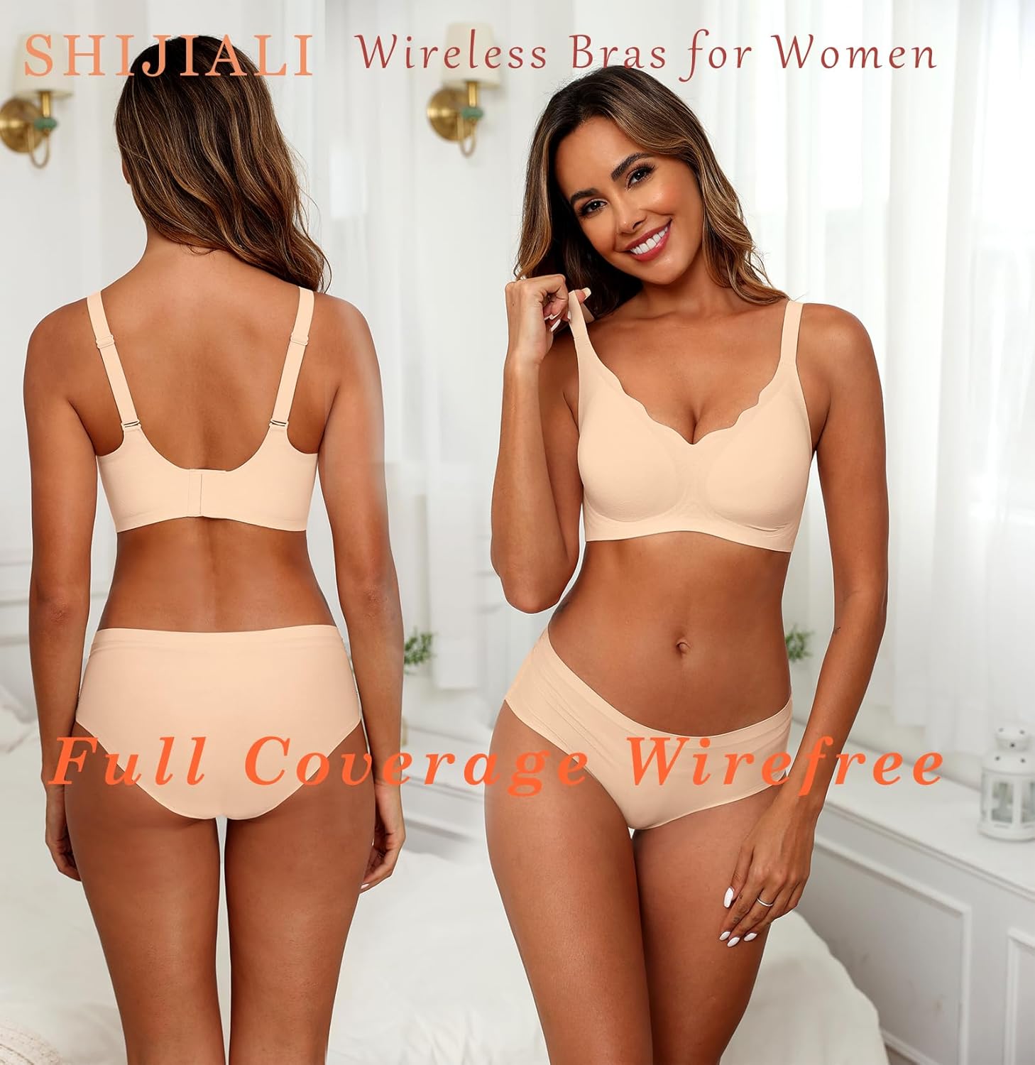 SHIJIALI Women's Comfortable Full Coverage Bra - Seamless Underwire Support for All-Day Wea - Image 3