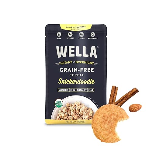 Wella Alternativa a avena de cereales sin cereales  Cereal orgánico, vegano con alto contenido de proteínas y sin gluten  Paleo a base de plantas