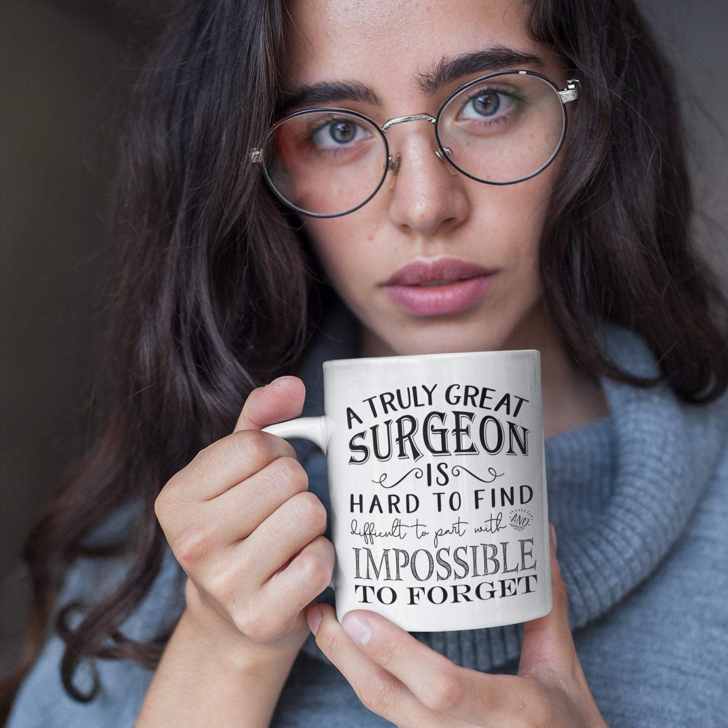 Cadeaux De Chirurgien – Mug Truly Great Surgeon – Cadeau De Remerciement Pour Homme Ou Femme – Meilleure Idée De Cadeau De Chirurgie Pour La Retraite (325 Ml, Blanc