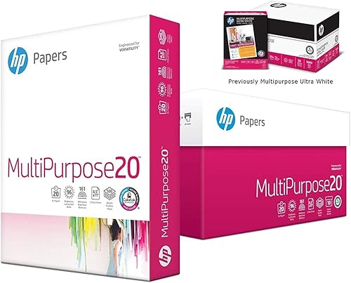 Miniatura 2 de HP Papel para impresora, multiuso 20, 8.5 x 11, letra, 20 libras, 96 brillantes, 500 hojas1 resma (212500R)