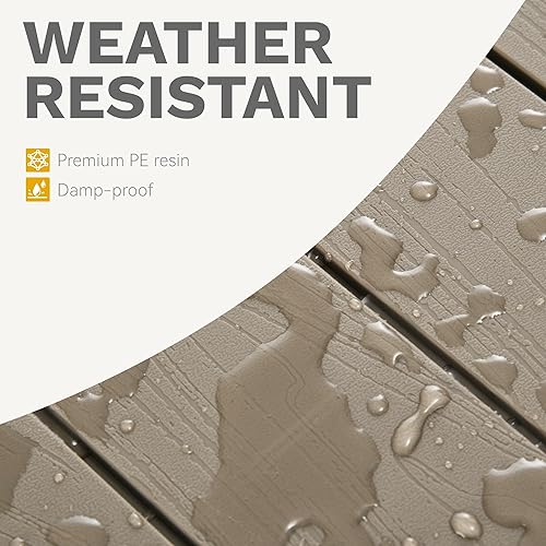 Miniatura 5 de DWVO Caja de almacenamiento para exteriores de 30 galones, caja de resina resistente a la intemperie con cerradura para muebles de patio, accesorios