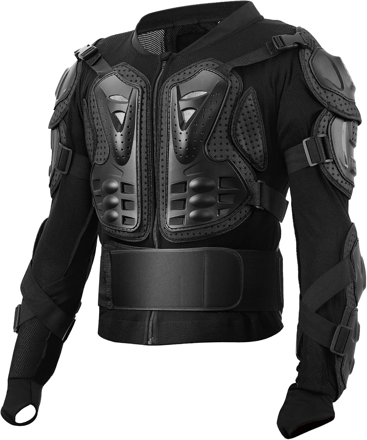 PELLOR Motorcycle Armor Vest Chest Back, Motocross Body Guard Vest Skiing Riding Skating Anti-Fall Vest Protective Gear
