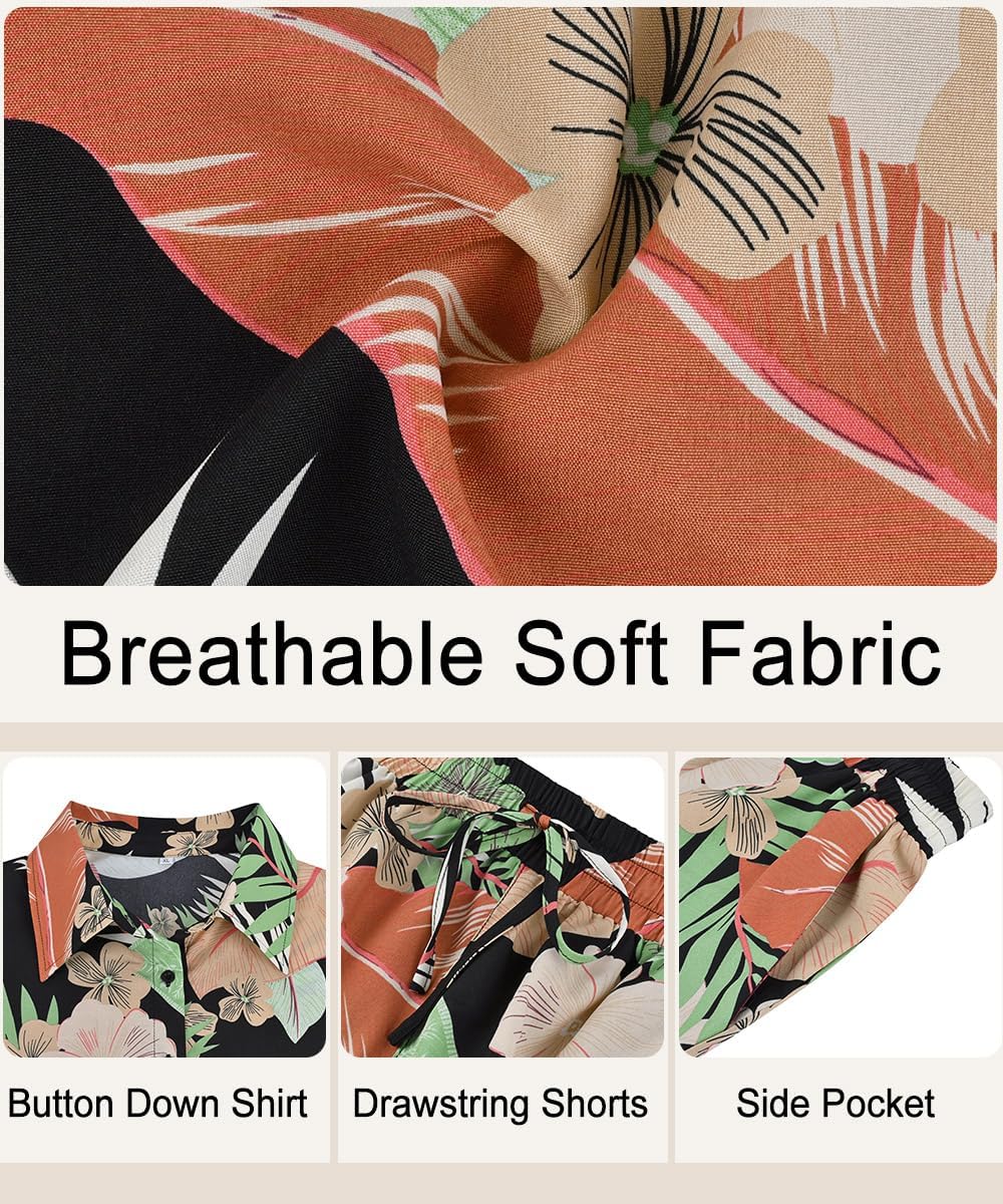 CARCOS Women's Plus Size 2 Piece Sets Summer Top and Shorts Set Short Sleeve Vacation Casual Tracksuit Outfit XL-5XL - Image 5