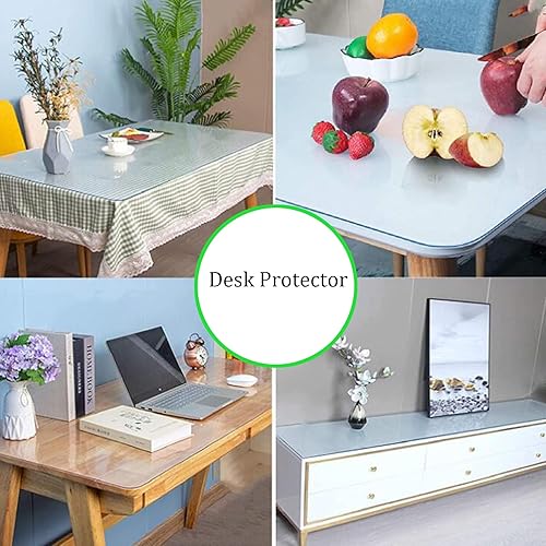 Miniatura 6 de Mantel de vinilo transparente rectangular de plástico, impermeable, resistente al aceite, protector de mesa de PVC para cocina, mesa de comedor,