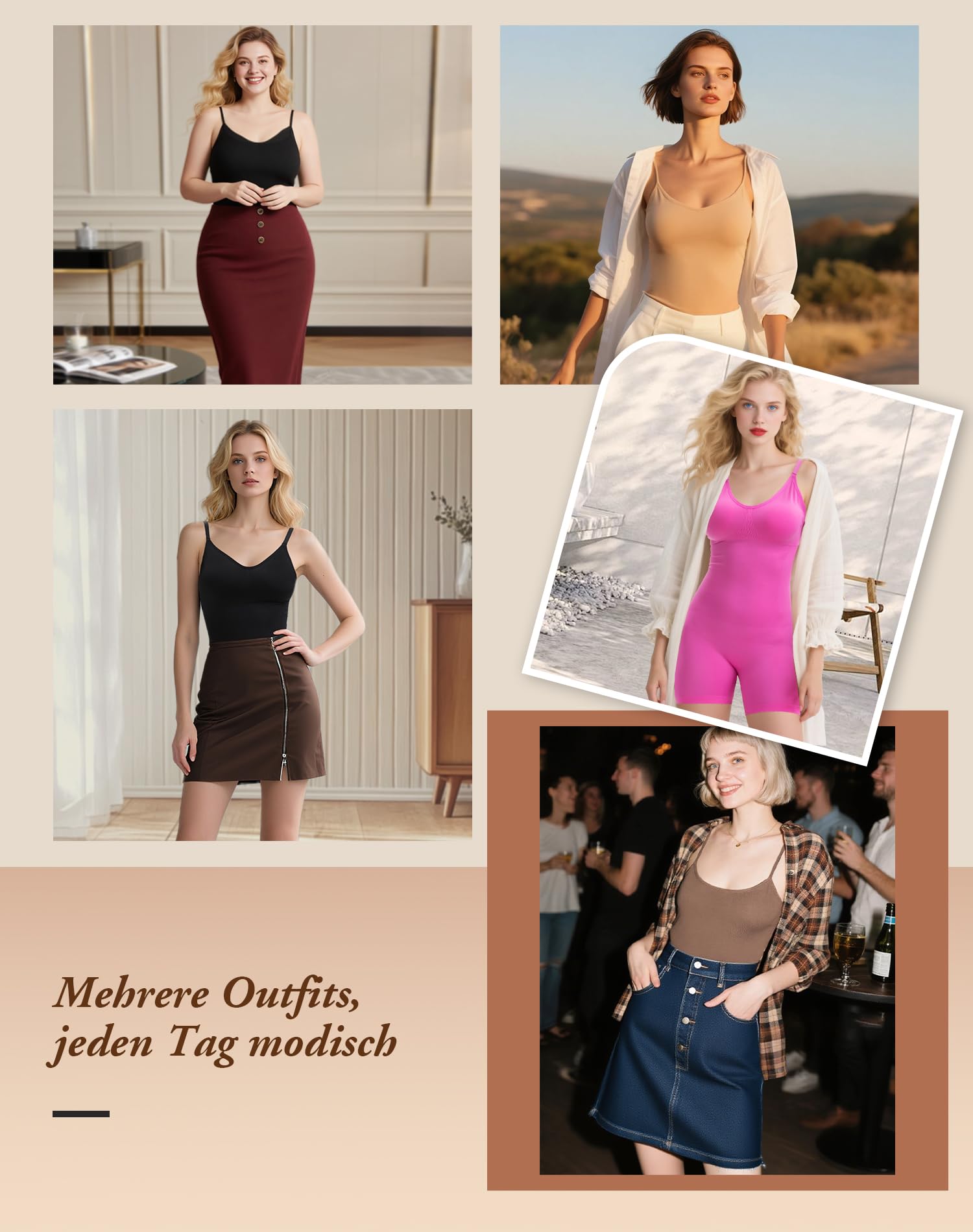 INNERSY Shapewear damskie body modelujące, wyszczuplające brzuch, bezszwowe, ze zdejmowaną wyściółką na piersi