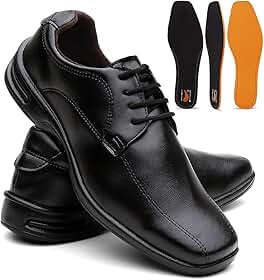 Sapato Masculino Confort Plus Leve E Macio
