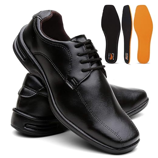 Sapato Masculino Confort Plus Leve E Macio