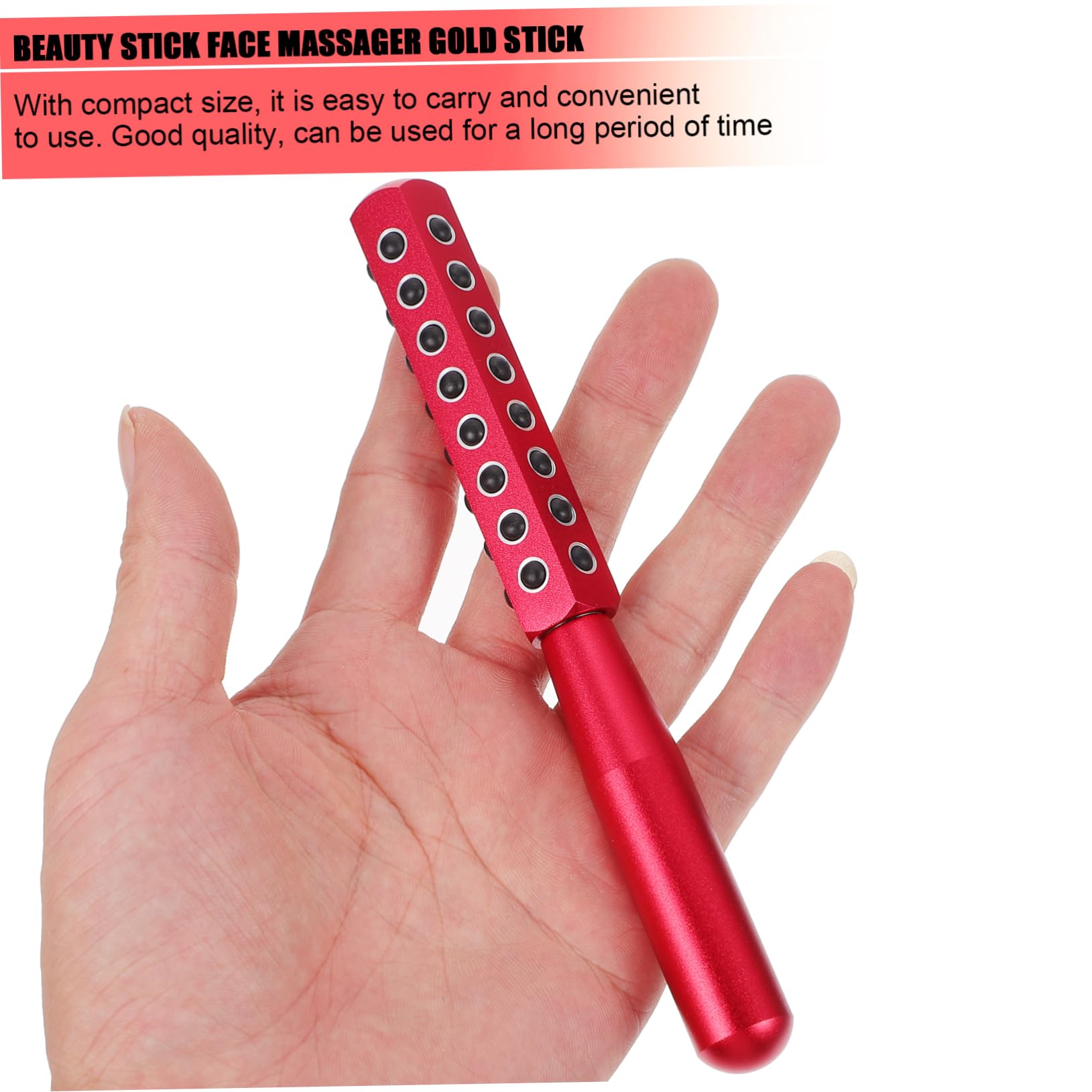 Massaggiatore Viso Lifting in Lega di Alluminio Germanite Rosso | Saloni Professionali e Uso Domestico, Strumento di Cura Viso, Ideale per Amanti del Massaggio Facciale