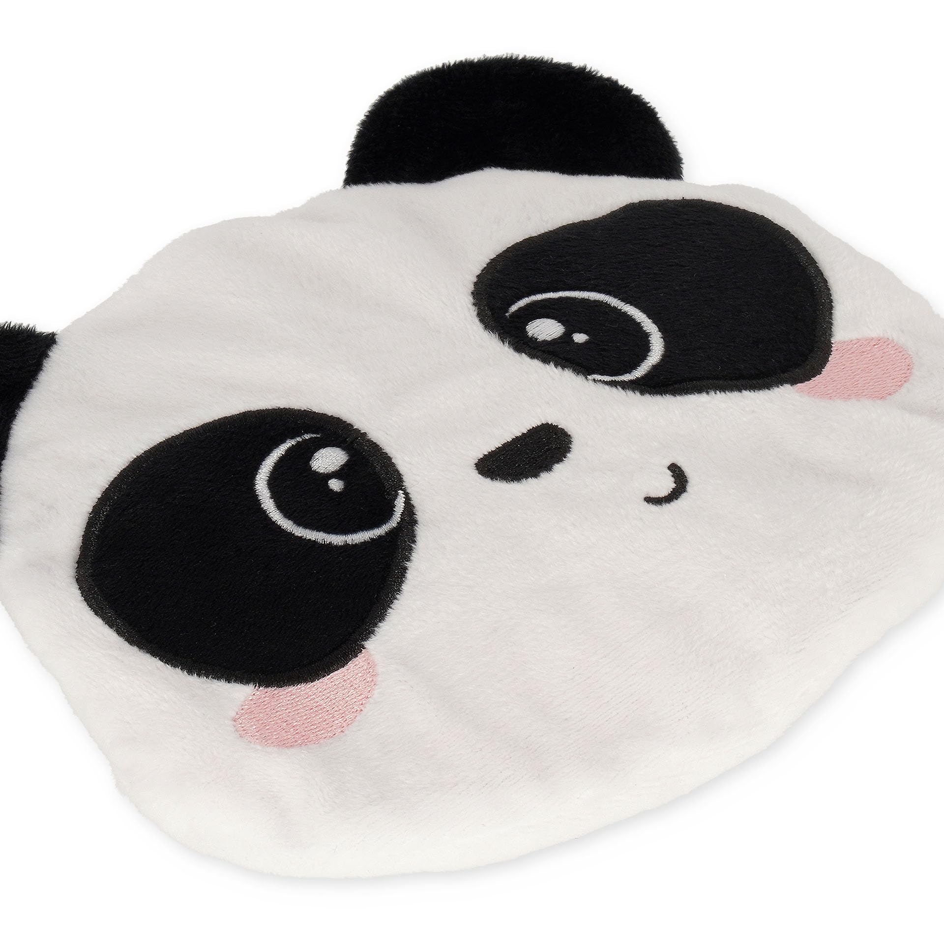 Legami - Mini Cuscino Termico con Semi di Lino, Warm Cuddles, in Semi di Lino, Profumo di Lavanda, Poliestere e Cotone, Dona Relax, Tema Panda, Uso in Microonde o in Frigo, 18 x 19 x 2,5 cm