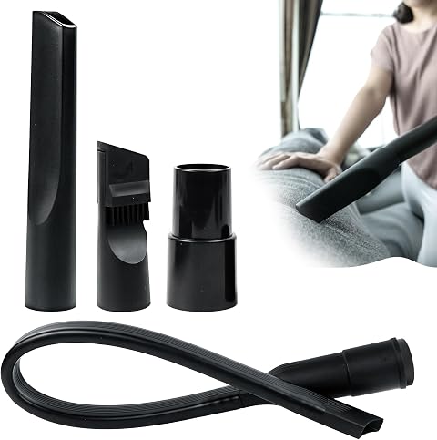 Spazzola Aspirapolvere Universale, Bocchetta Aspirapolvere, Accessori Aspirapolvere, per la Pulizia Di Fessure Sotto I Mobili, Sedili Dell'Auto, con Attacco da 35/32 mm, 4 Pezzi