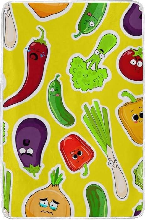 Amazon Vantaso ブランケット スロー ソフト 暖かい かわいい 野菜 絵文字 60 X 90インチ 子供用 ベッドとソファ カウチ リビングルーム キッズ ジュニア用寝具 オンライン通販 Amazon Vantaso ブランケット スロー ソフト 暖かい かわいい 野菜 絵文字 60 X 90インチ 子供用 ベッドとソファ カウチ リビングルーム キッズ ジュニア用寝具 オンライン通販