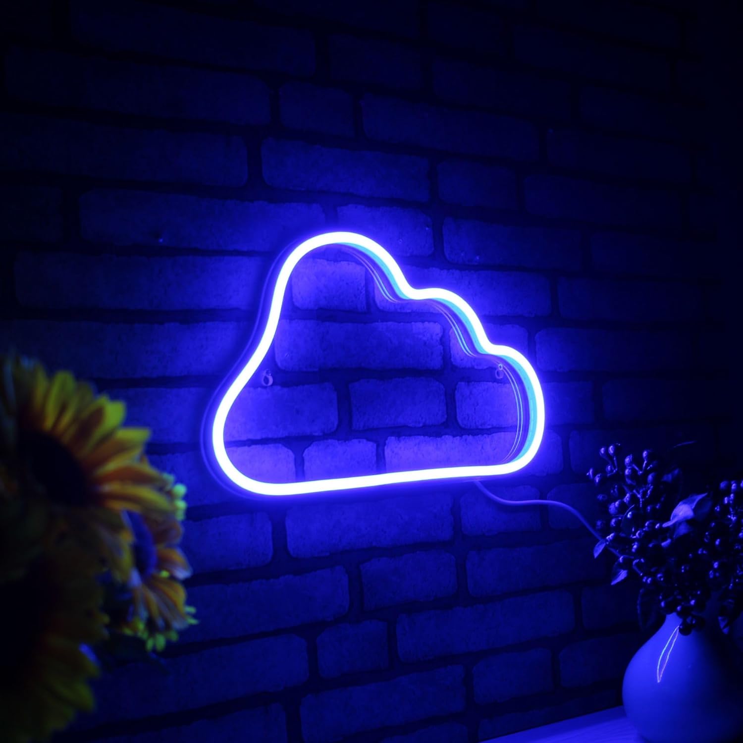 ADVPRO Cloud Home Decoration Flex Silicone LED Neon Sign - Yellow - st16s32-fnu0005-y