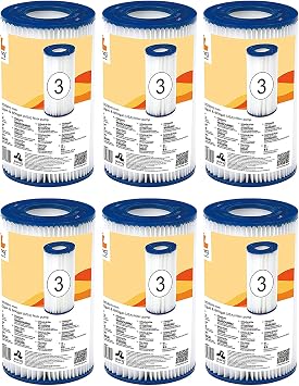 JLeisure Avenli CleanPlus Filter Cartridge, Type A/C, 6-Pack, 290589