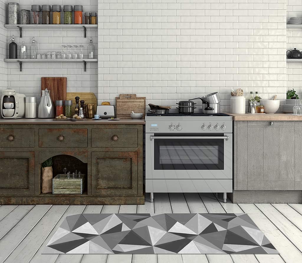 Vilber Great Chef Kandinsky Rug, Vinyl, Black, 50 x 120 x 0.2 cm, 50 x 120 cm (Rectangular) - Image 3