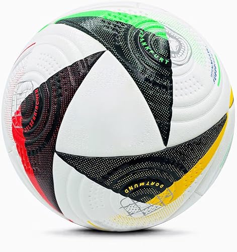 Balón de fútbol Euro Cup Tamaño 5  Tapa suave, perfecta para entrenar y jugar, para aficionados al fútbol y adultos