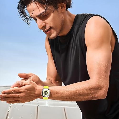 Miniatura 6 de Correa deportiva de silicona suave compatible con Apple Watch Ultra Band de 1.929 in 1.772 in 1.732 in 1.654 in 1.614 in 1.575 in 1.496 in, correa
