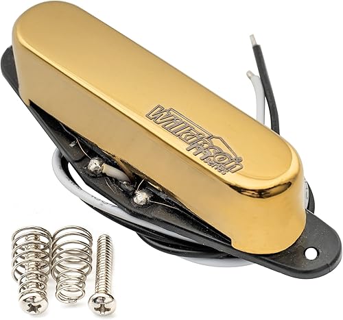 Miniatura 6 de Wilkinson Low Gauss Nashville Sound - Guitarra de cerámica Tele Single Coil Neck Pickup para guitarra eléctrica Telecaster, color dorado