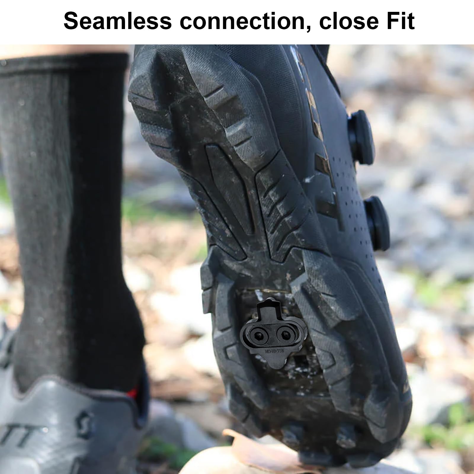 APOMOONS SPD Cleaty do butów rowerowych, kompatybilne z pedałami blokującymi SM SPD, serie Mountain Locking, Cleaty do Shimano, rowerów górskich, antypoślizgowych
