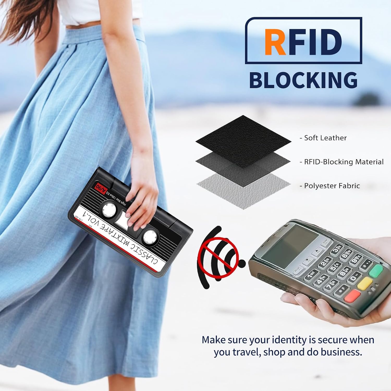 Passport Wallet for Women,Travel Wallet Passport Holder RFID Blocking