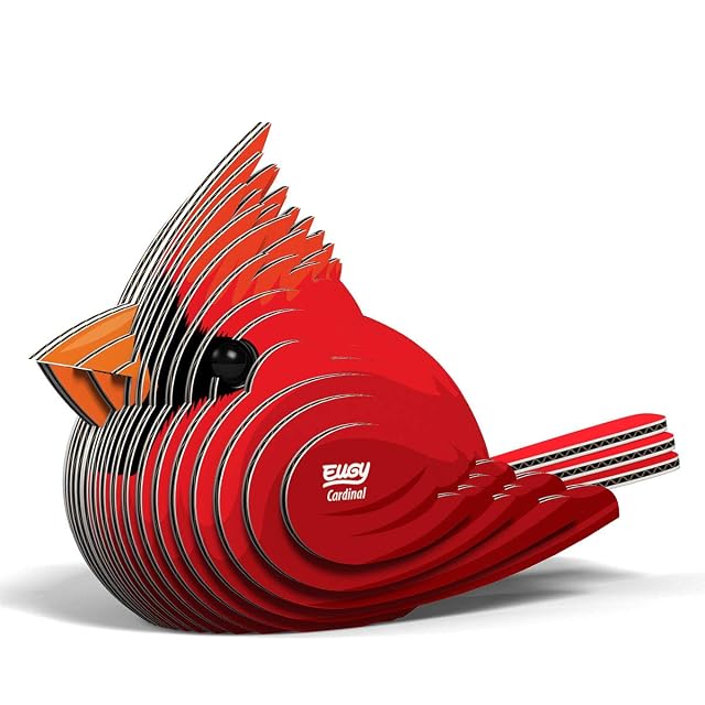 EUGY 068 Cardenal. Eco-Friendly 3D Paper Puzzle