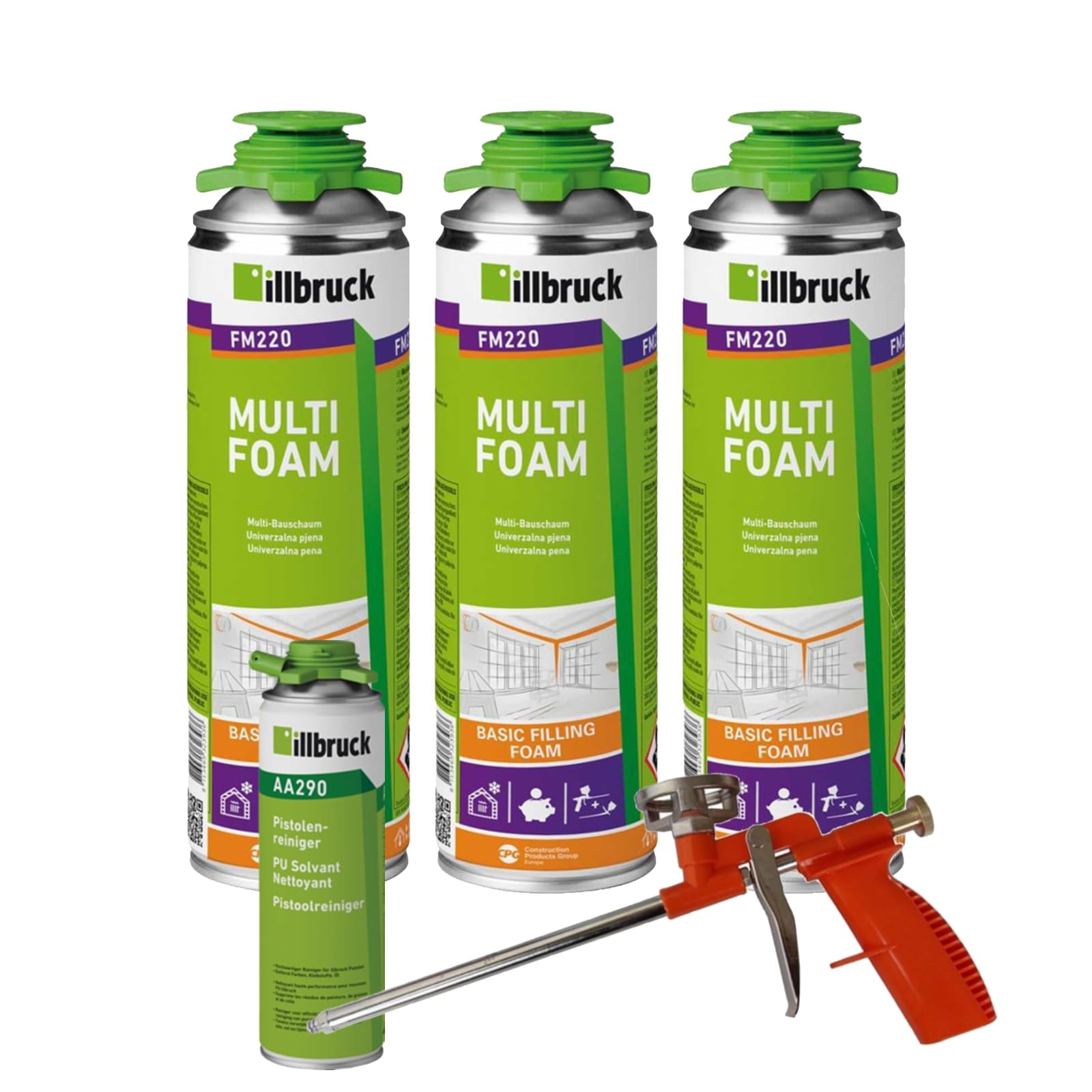 Pstolenschaum 5 x 750 ml kaufen