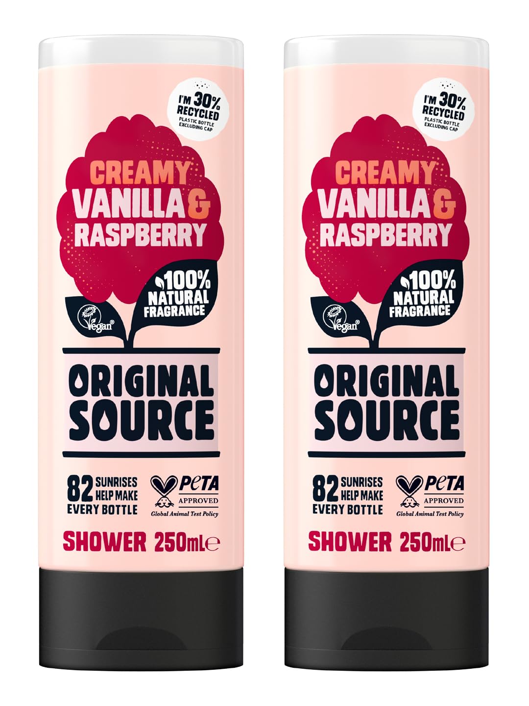 Original Source Vanilla & Raspberry Shower Gel 250 ml (Pack of 2)-image-22