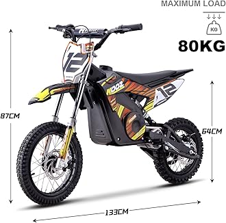 MotoTec 36v 1000w (HP112E) Electric Dirt Bike Orange