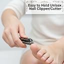 FOLELLO Large Nail Clipper (Black) for Professional and Home Use, Nail Cutter for Women, Cuts Precisely Elegant design, Easy to Hold Unisex Nail Clipper/Cutter gallery image