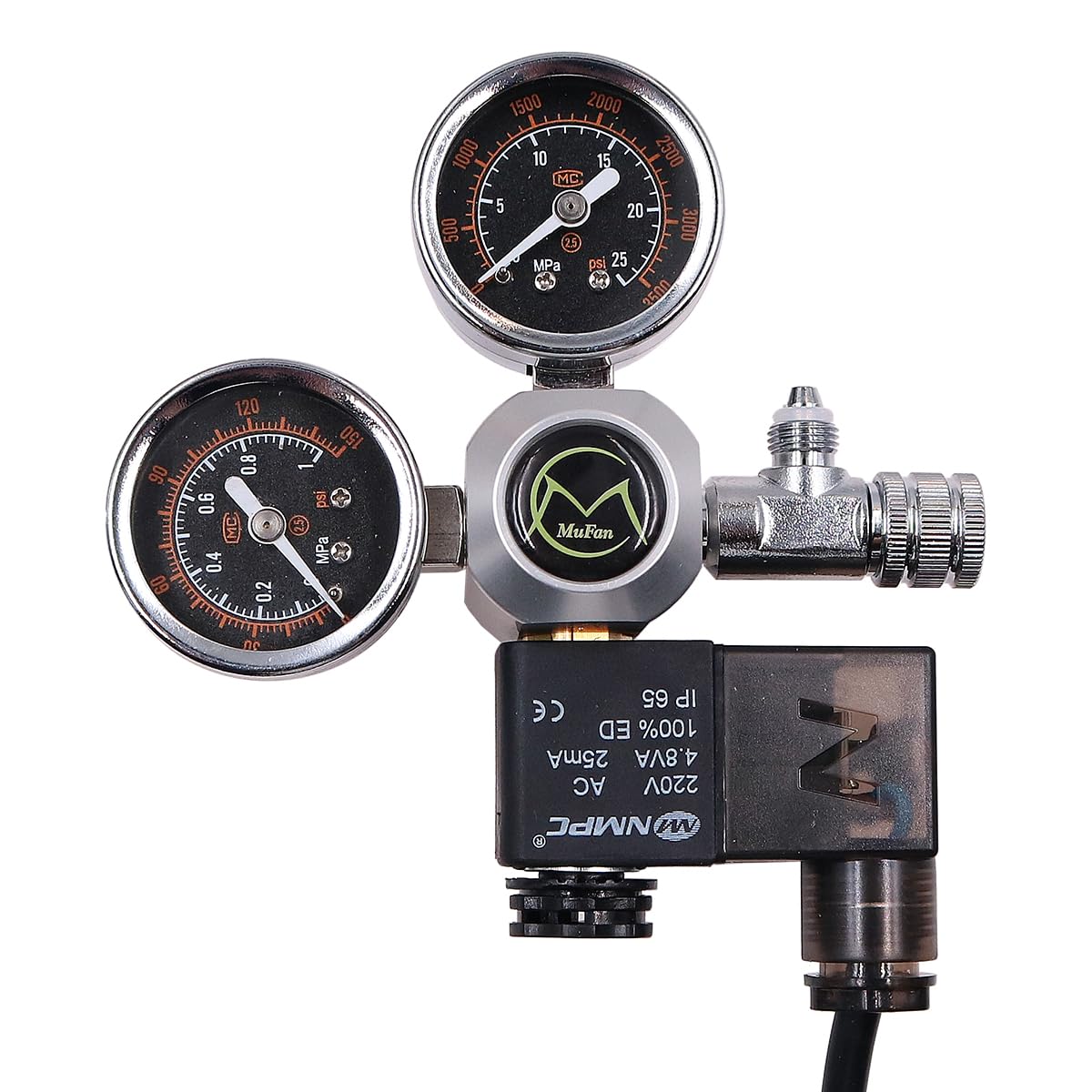 FZONE Regolatore CO2 Per Acquario Con Solenoide DC - Display Doppio Calibro E Contabolle Per Piante - Foto 5